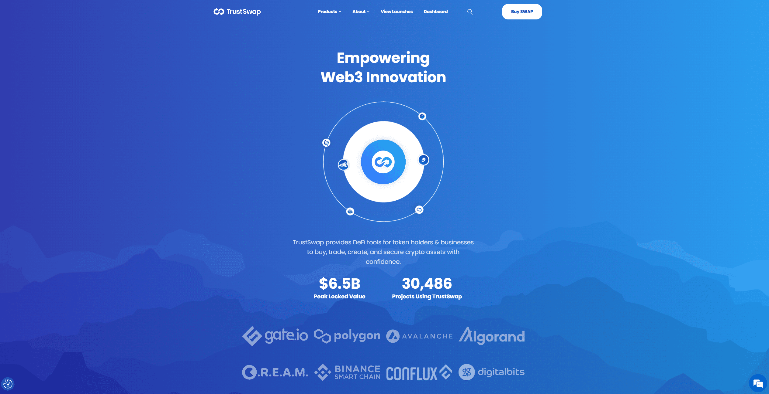 Trustswap homepage