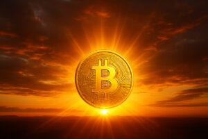 Fotorealistische Darstellung von Bitcoin und Gold im direkten Vergleich, mit dramatischer Beleuchtung und starkem Kontrast – Symbolbild für den Wandel an den Finanzmärkten.
