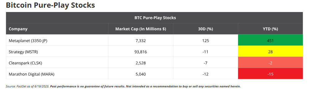 Bitcoin Pure-Play Stocks 