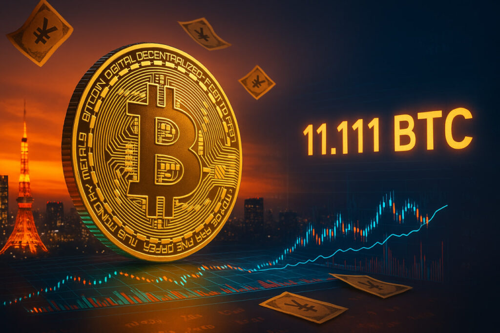 Bitcoin Kaufrausch: Japanische Firma Metaplanet kauf 1.111 BTC