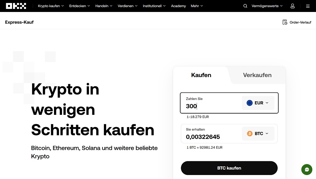 OKX Krypto kaufen