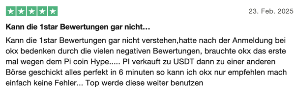 OKX positive Erfahrung