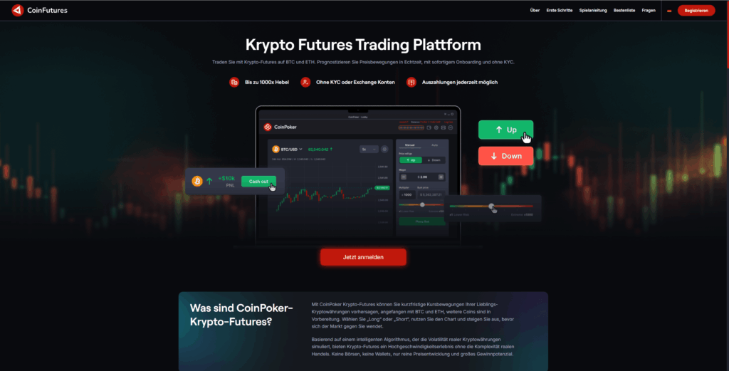 Coinfutures Homepage
