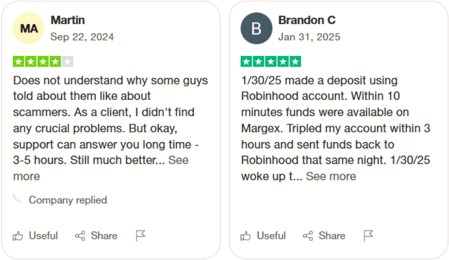 margex trustpilot 1