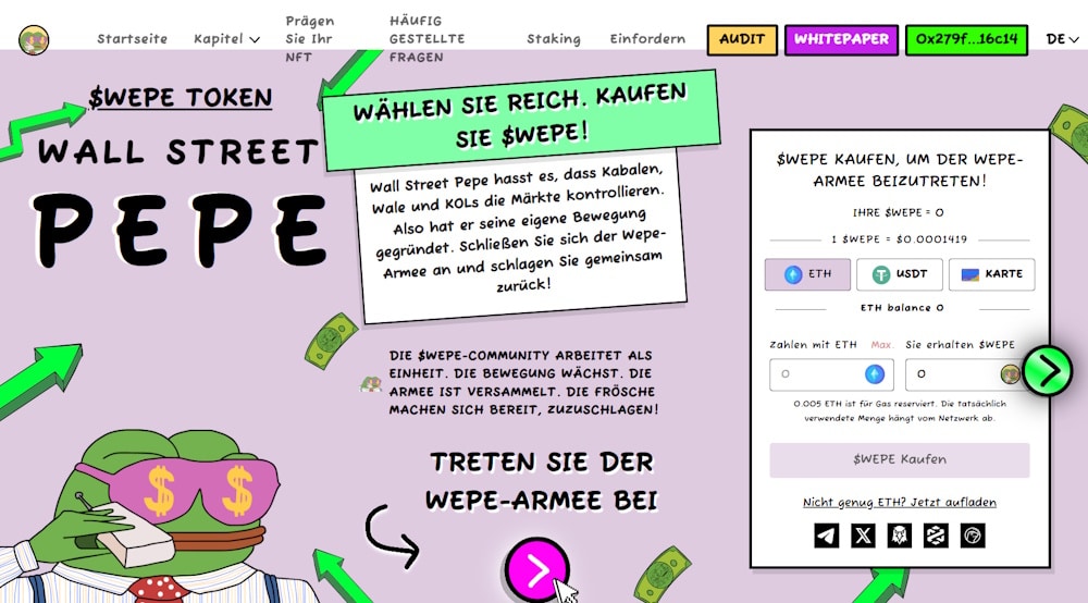 wall street pepe kaufen vor ath