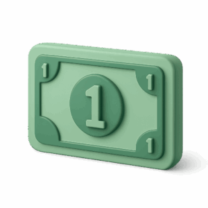 1 dollar