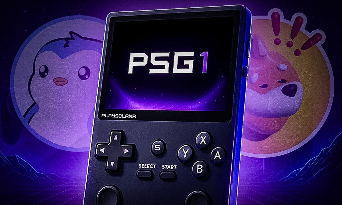 Solana Spielekonsole PSG1 als PUDGY und BONK Limited Editions