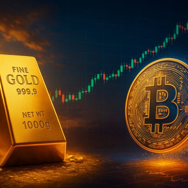 Bitcoin Prognose: Top-Trader sieht Gold-Crash – ist Bitcoin zu günstig?