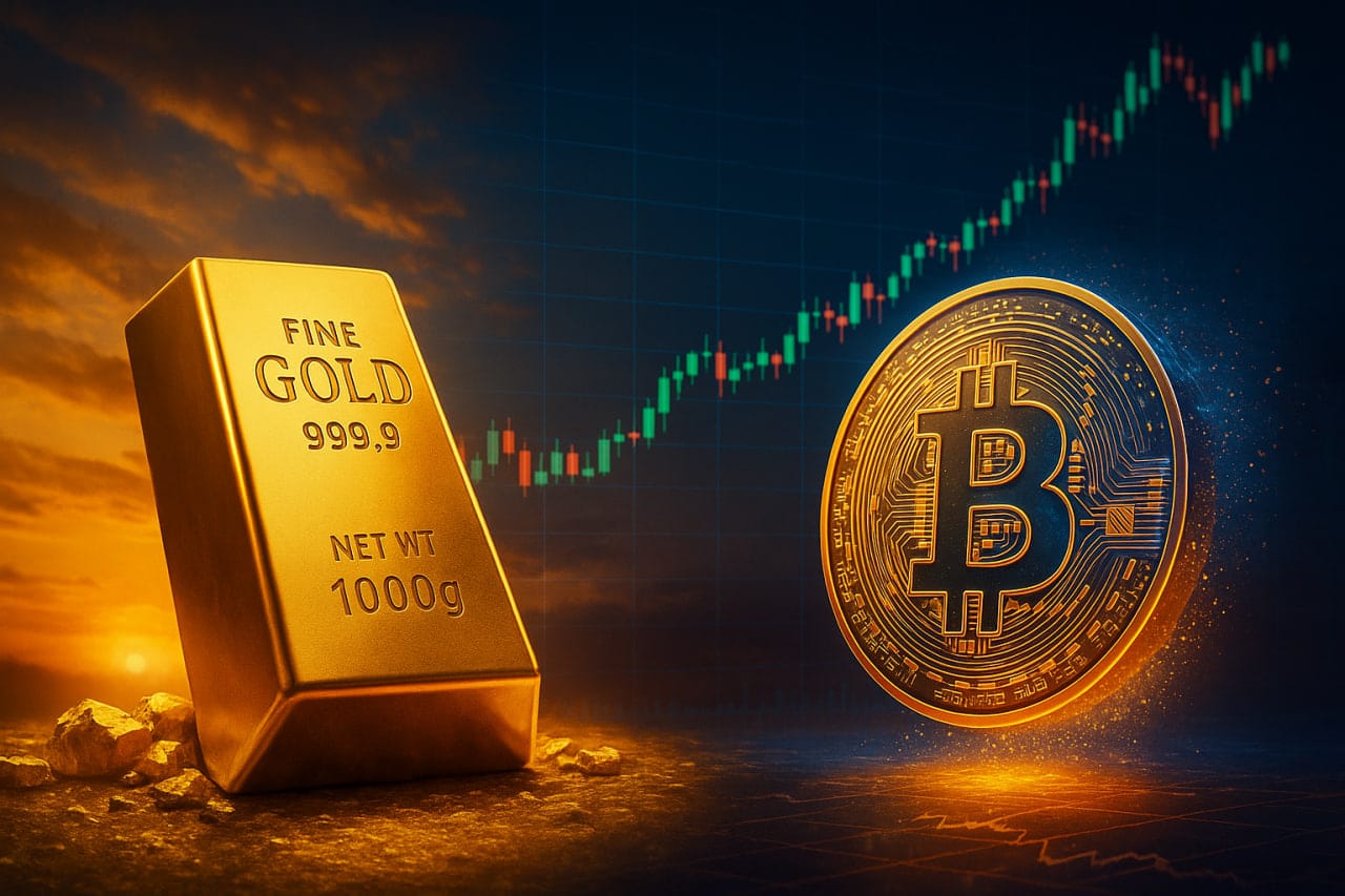 Bitcoin Prognose: Top-Trader sieht Gold-Crash – ist Bitcoin zu günstig?