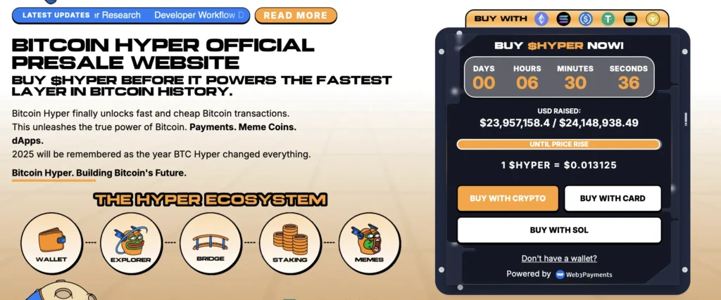 Bitcoin Hyper Presale Website