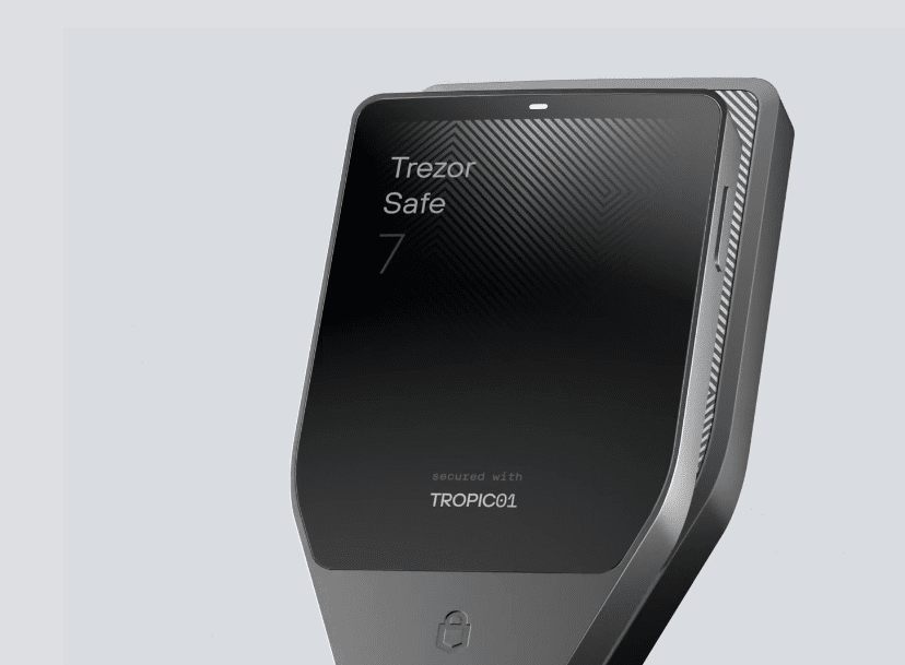 Trezor Safe 7 quantensicheres Krypto-Wallet.