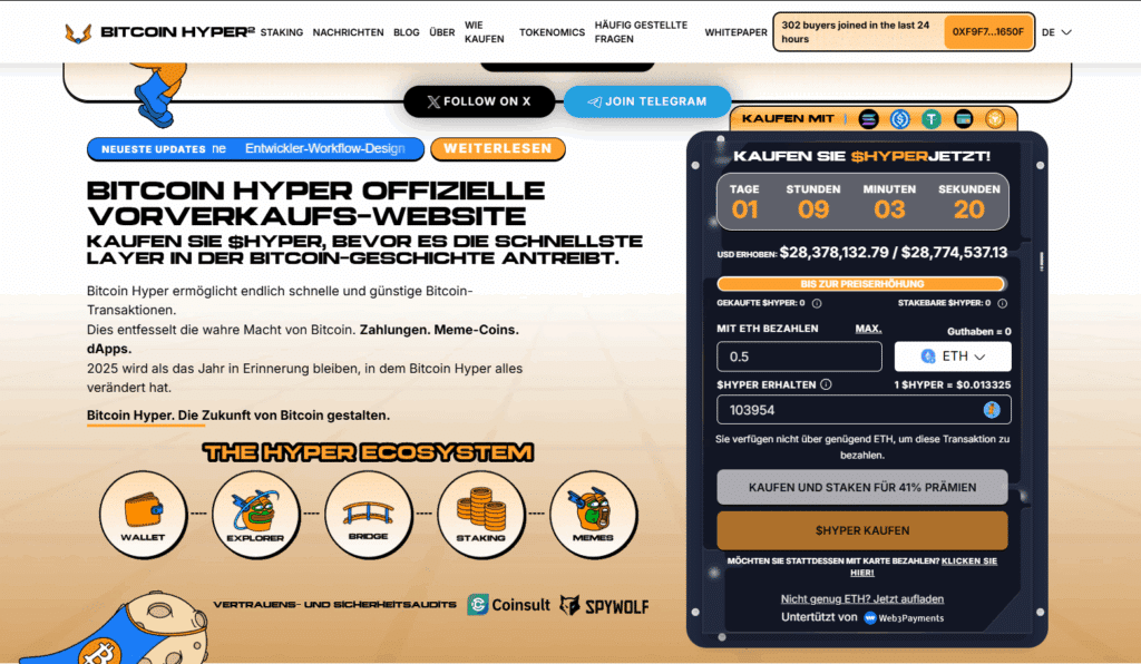 Bitcoin Hyper kaufen