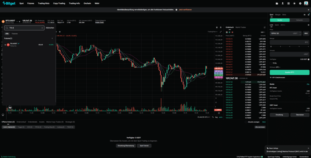 Bitget Tesla suchen