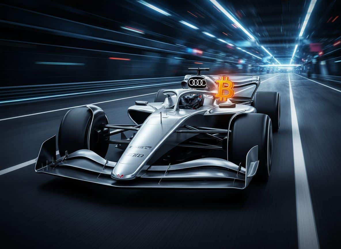 Neuer Formel 1 Bolide von Audi heißt wie ein Krypto-Broker