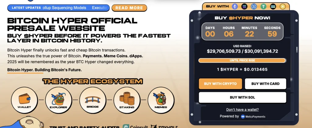 Bitcoin Hyper Presale Website