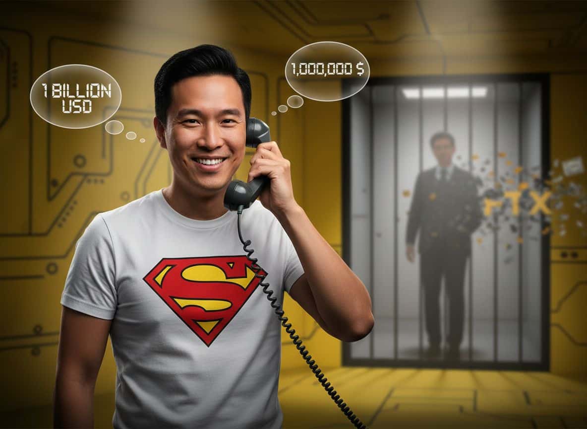 Justin Sun telefoniert mit Sam Bankman-Fried