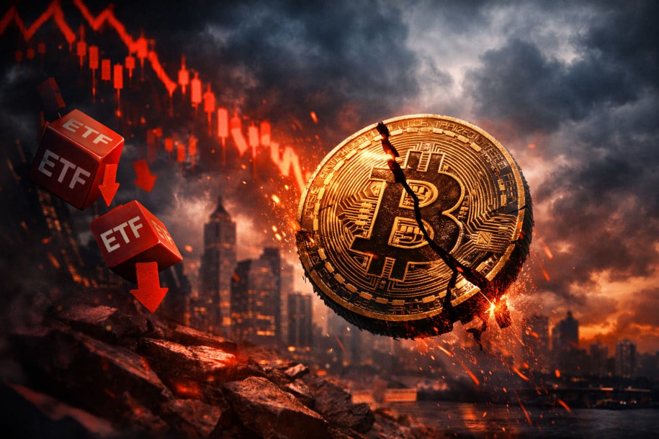 Bitcoin ETFs auf Neun-Monats-Tief: Diese Faktoren schocken den BTC-Markt
