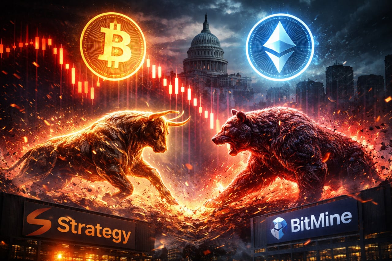 Erdbeben für Bitcoin und Ethereum: Warum Strategy und BitMine abstürzen