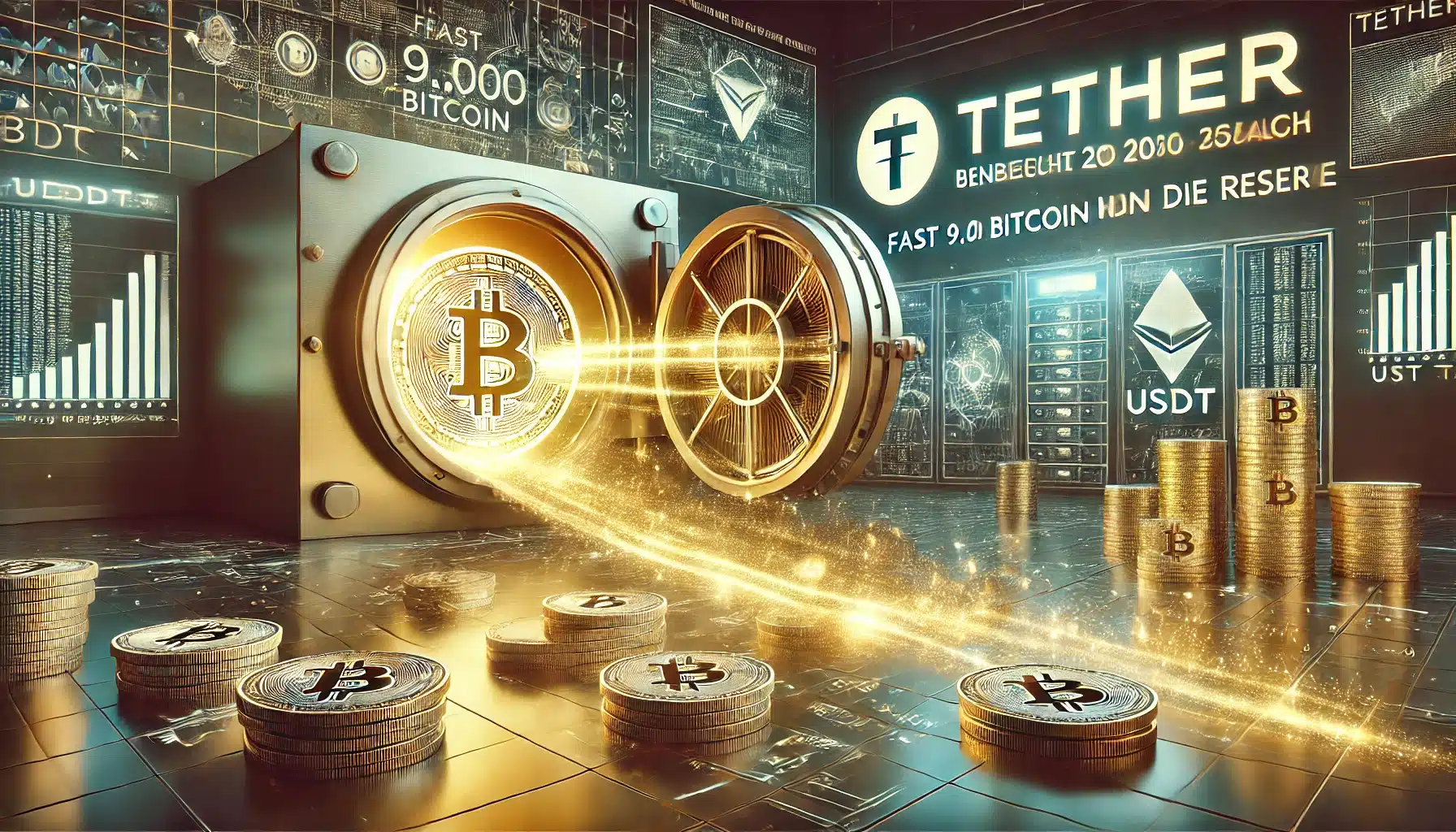 Tether beginnt 2026 mit einem Paukenschlag – fast 9.000 Bitcoin wandern in die Reserve