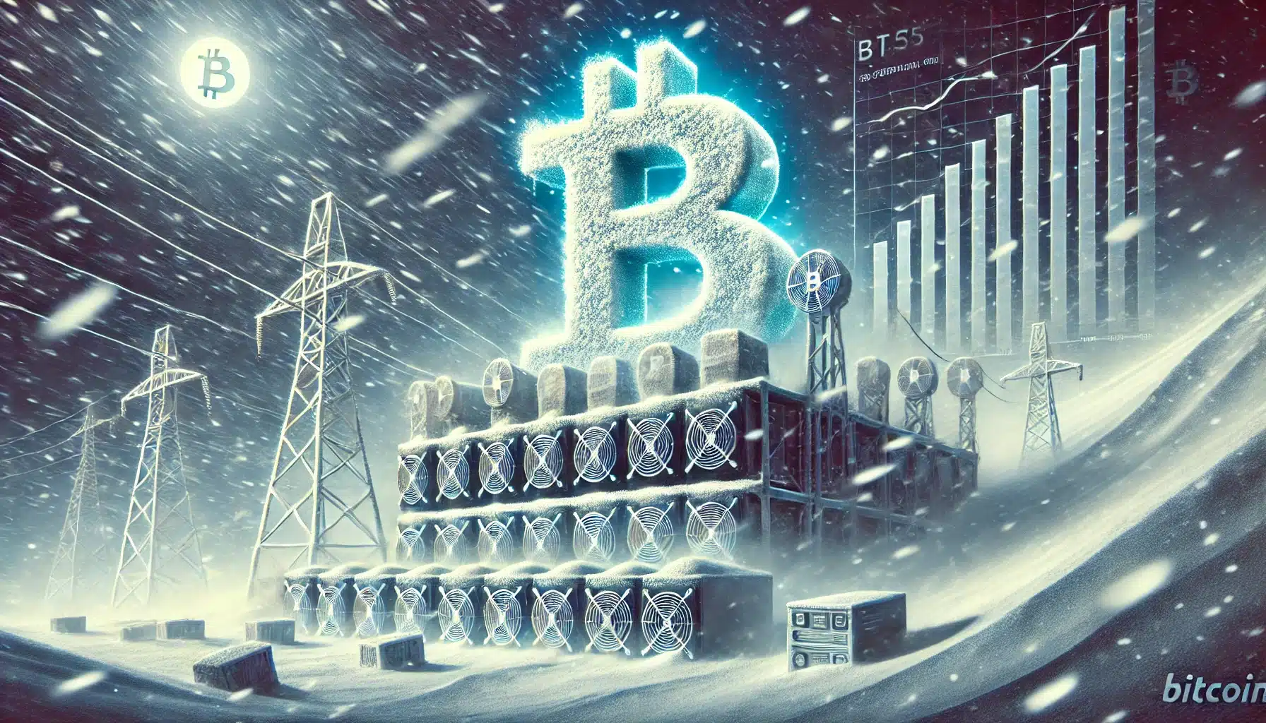 Wintersturm bremst Bitcoin-Mining: Hashrate fällt deutlich – was das für Anleger bedeutet