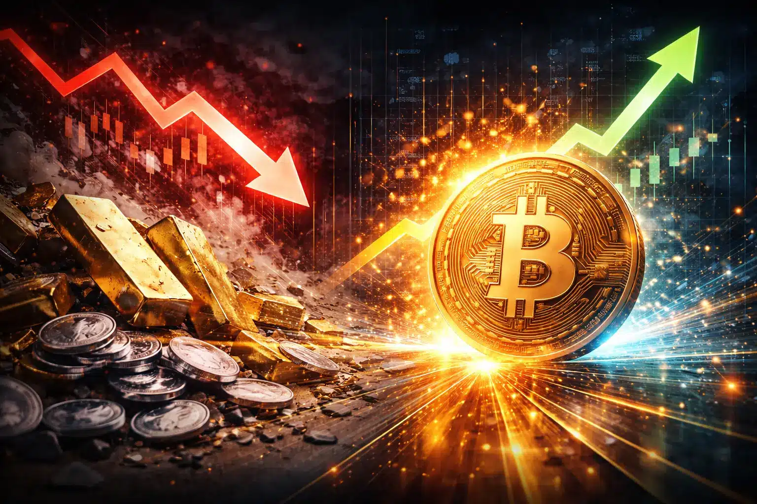 Historische Kurseinbrüche bei Edelmetallen: Kann Bitcoin davon profitieren?