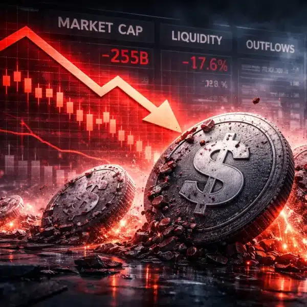 Stablecoin-Marktkapitalisierung bricht ein: Was der Rückgang über die Marktstimmung verrät