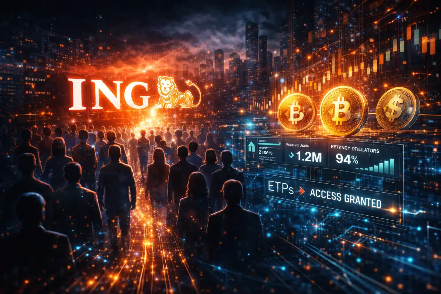 ING Deutschland startet Krypto-ETPs: 2,3 Millionen Nutzer erhalten Zugang