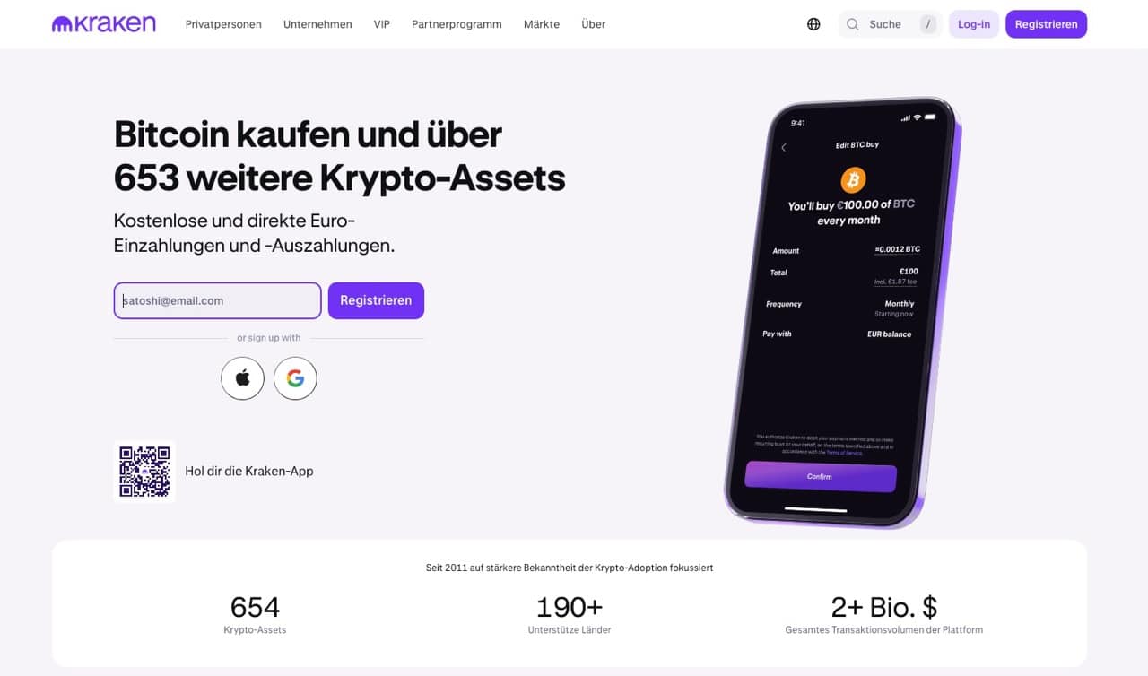 Kraken Startseite