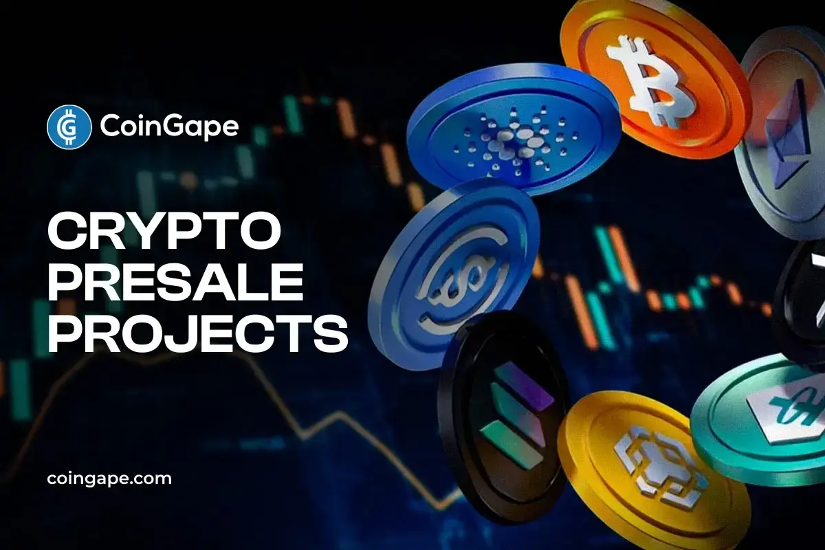 3D cryptocurrency coins including Bitcoin and Ethereum floating over a dark trading chart background
