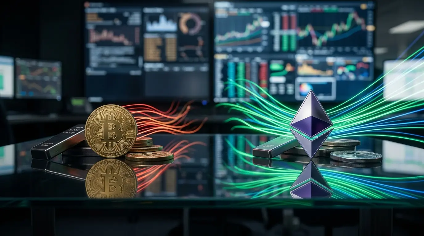 Vier Tage, zwei Richtungen: Bitcoin- und Ether-ETFs
