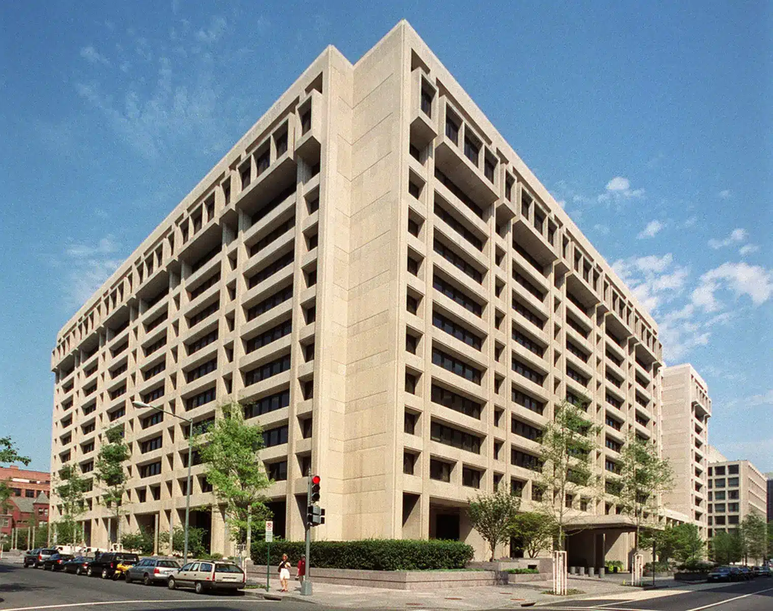 Das Gebäude des Hauptquartiers des Internationalen Währungsfonds (IWF) in Washington, D.C.