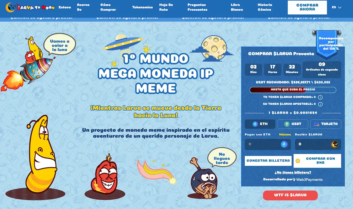 como comprar larva to moon