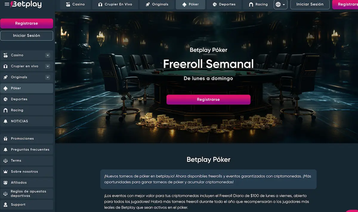 betplay poker online
