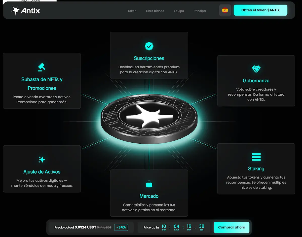 tokenomia de antix