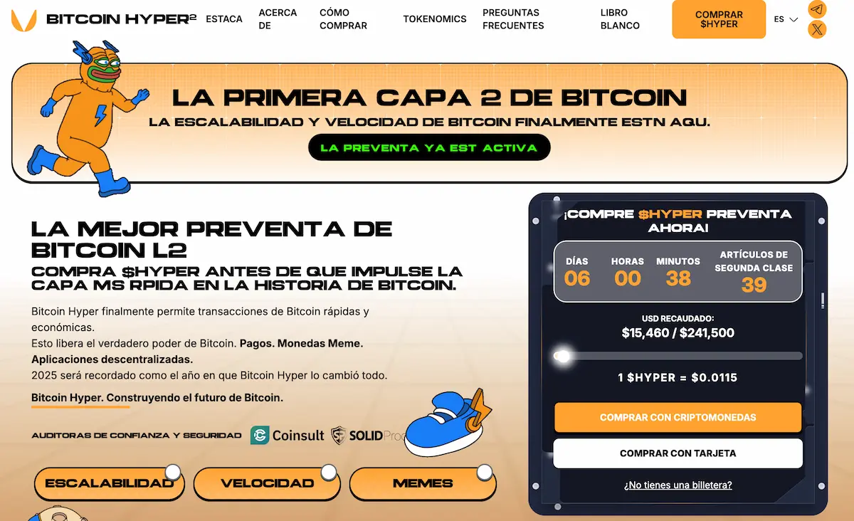 preventa de bitcoin hyper