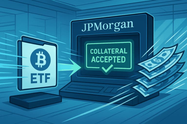 JPMorgan permitirá ahora a sus clientes obtener préstamos contra ETF de Bitcoin