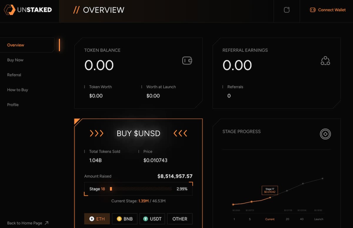 comprar unstaked
