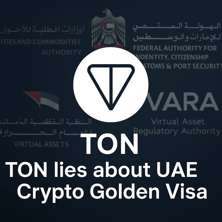 ¿Stakear 100.000 dólares en criptomonedas TON para obtener la Golden Visa de EAU? Los Emiratos lo niegan