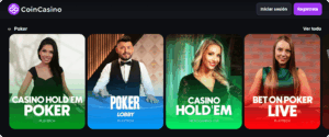 coincasino poker