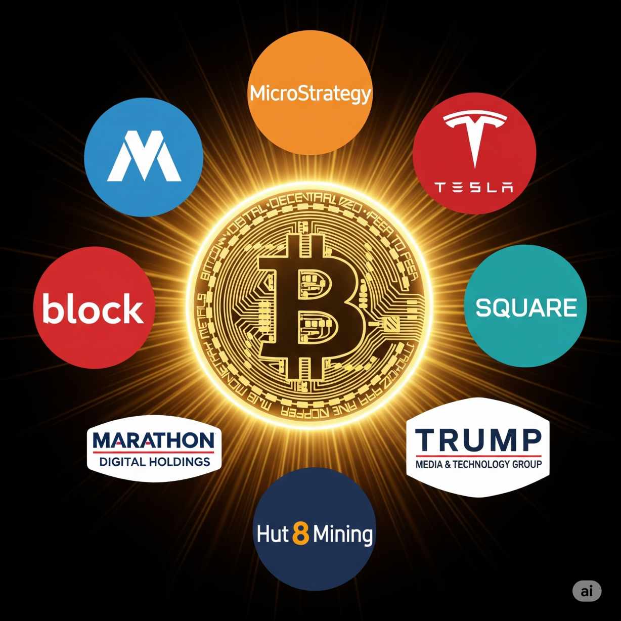 Las 100 principales empresas públicas con tesorerías en Bitcoin