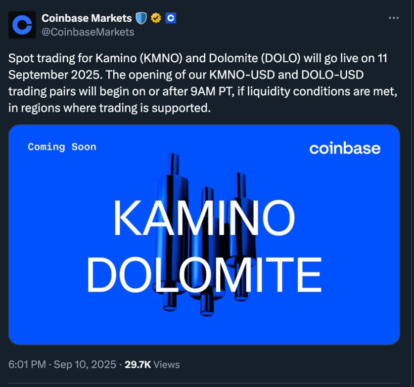 coinbase listados