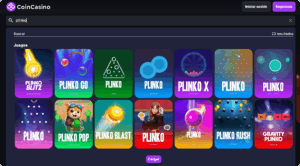 Screenshot des Plinko-Spiels bei NV Casino