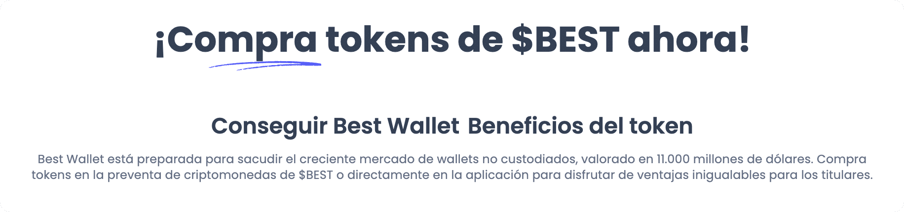 Mejores criptomonedas - Best Wallet Token