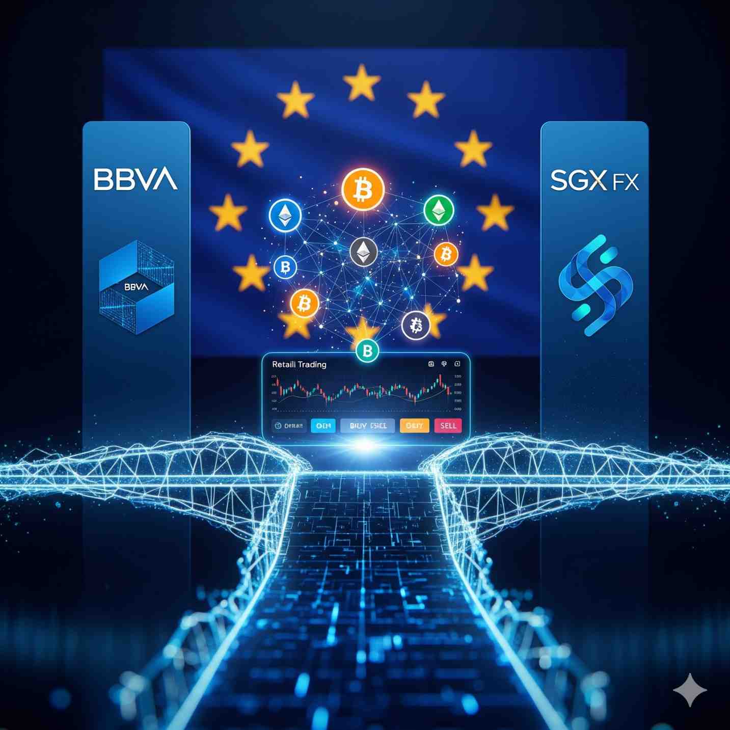 BBVA se alía con SGX FX para lanzar un servicio de trading minorista de  criptomonedas en
