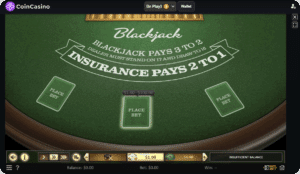 blackjack en coincasino