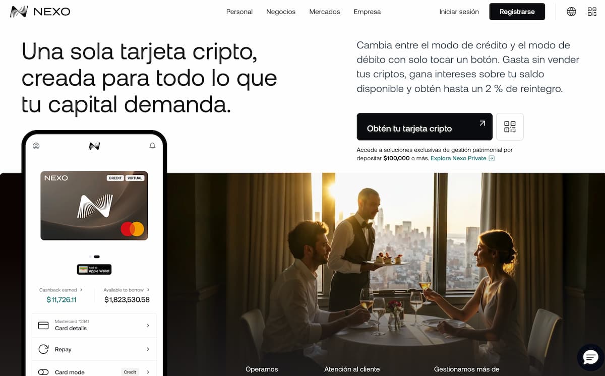 Las mejores tarjetas de criptomonedas de 2026