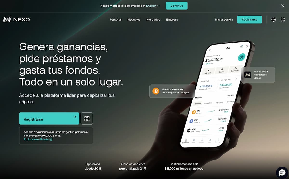 nexo ganar intereses con criptomonedas