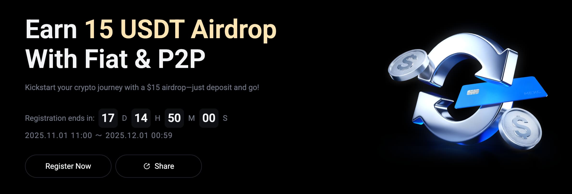 MEXC regala USDT con su evento de noviembre