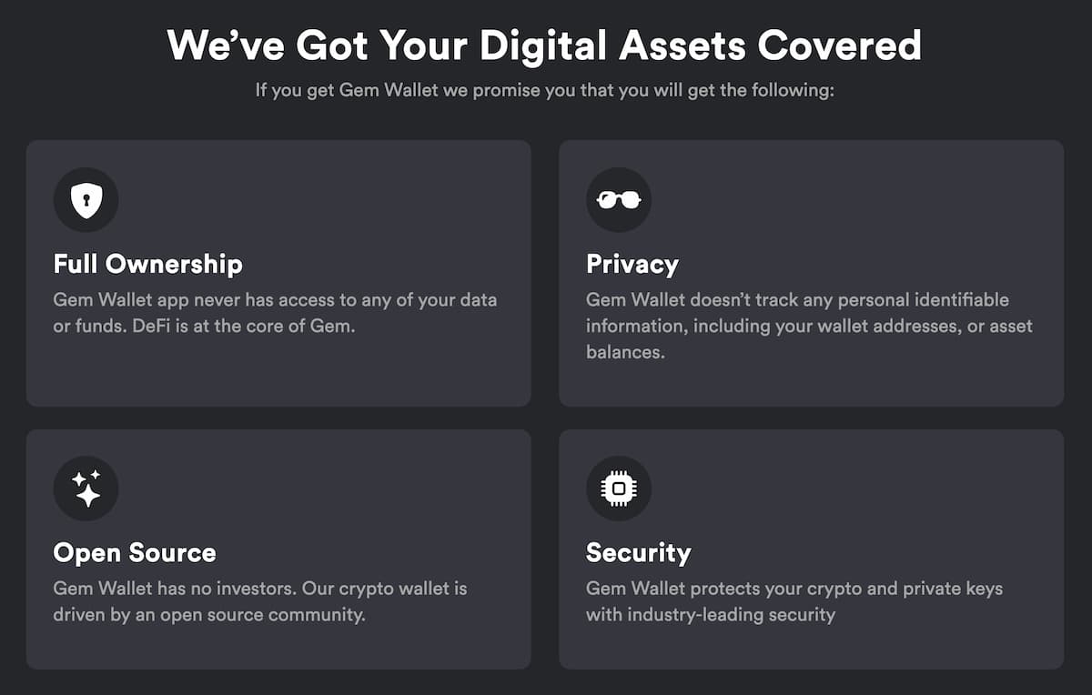 seguridad de gem wallet