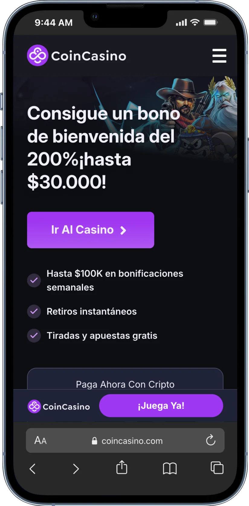 coincasino es perfecto como crypto casino completo